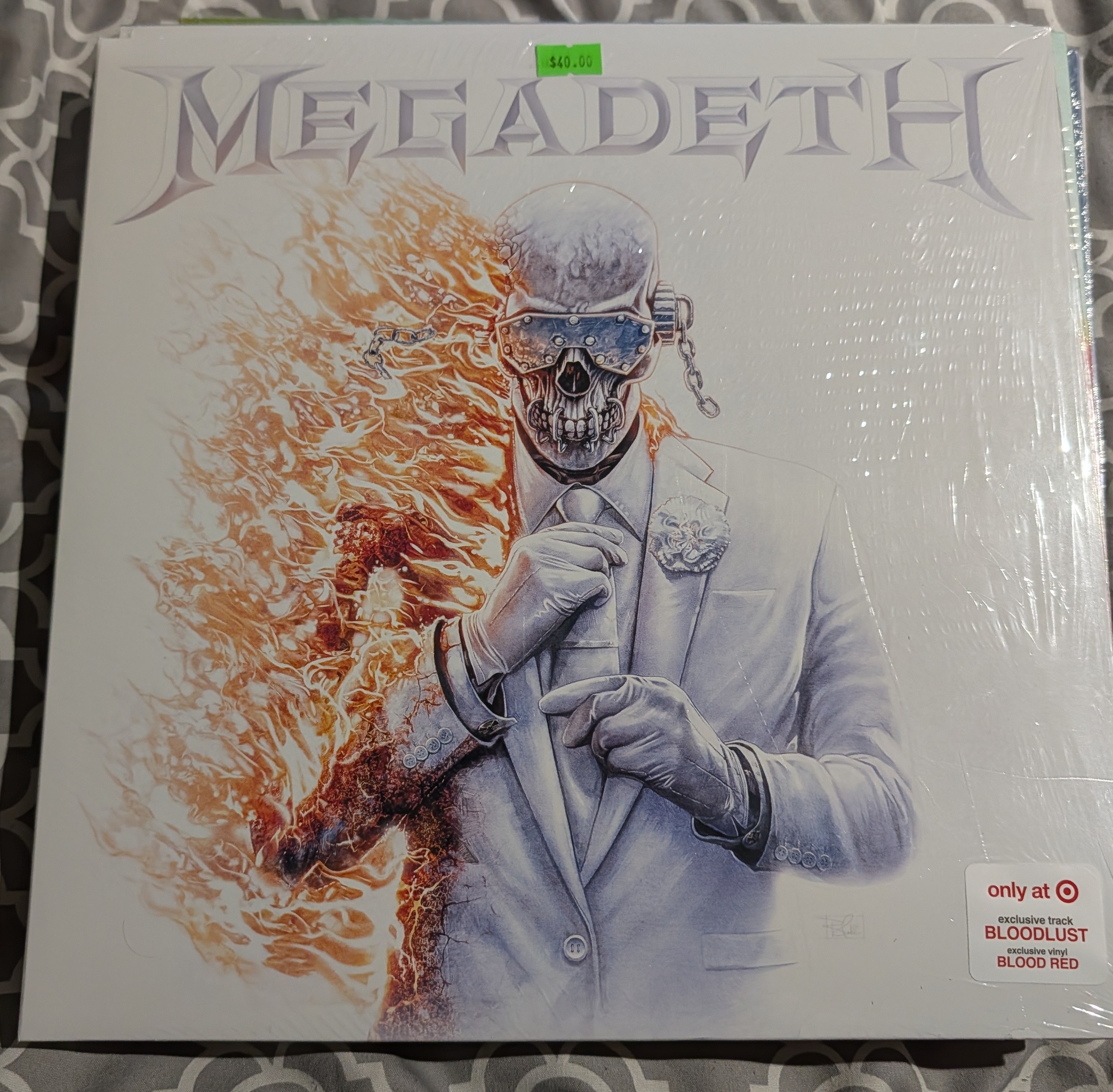 Megadeath Blood Red Ghostly Vinyl