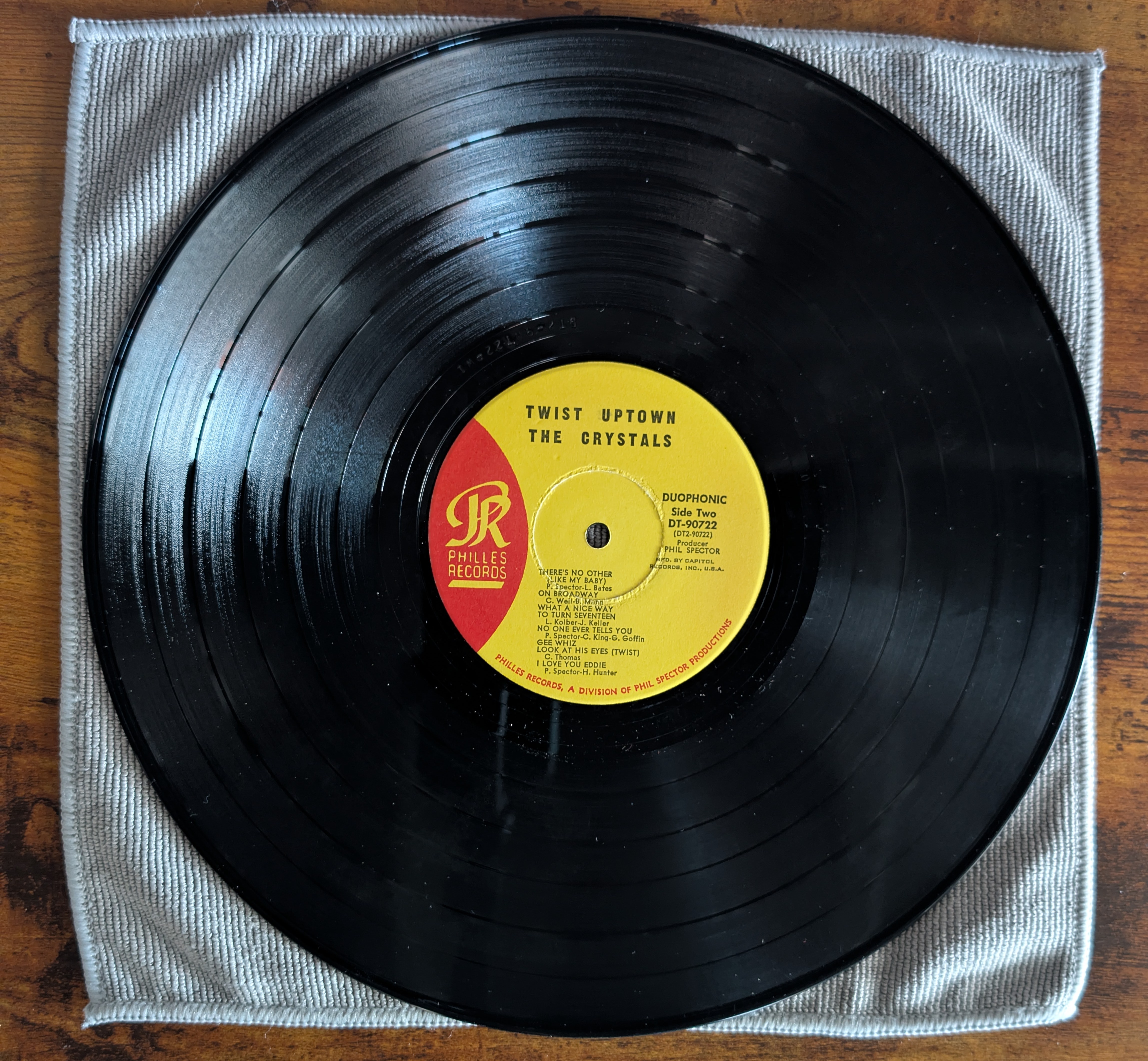 Image 3 of The Crystals - Twist Uptown (Philles Records, DT-90722) · LP · VG+/G+ · Club Edition