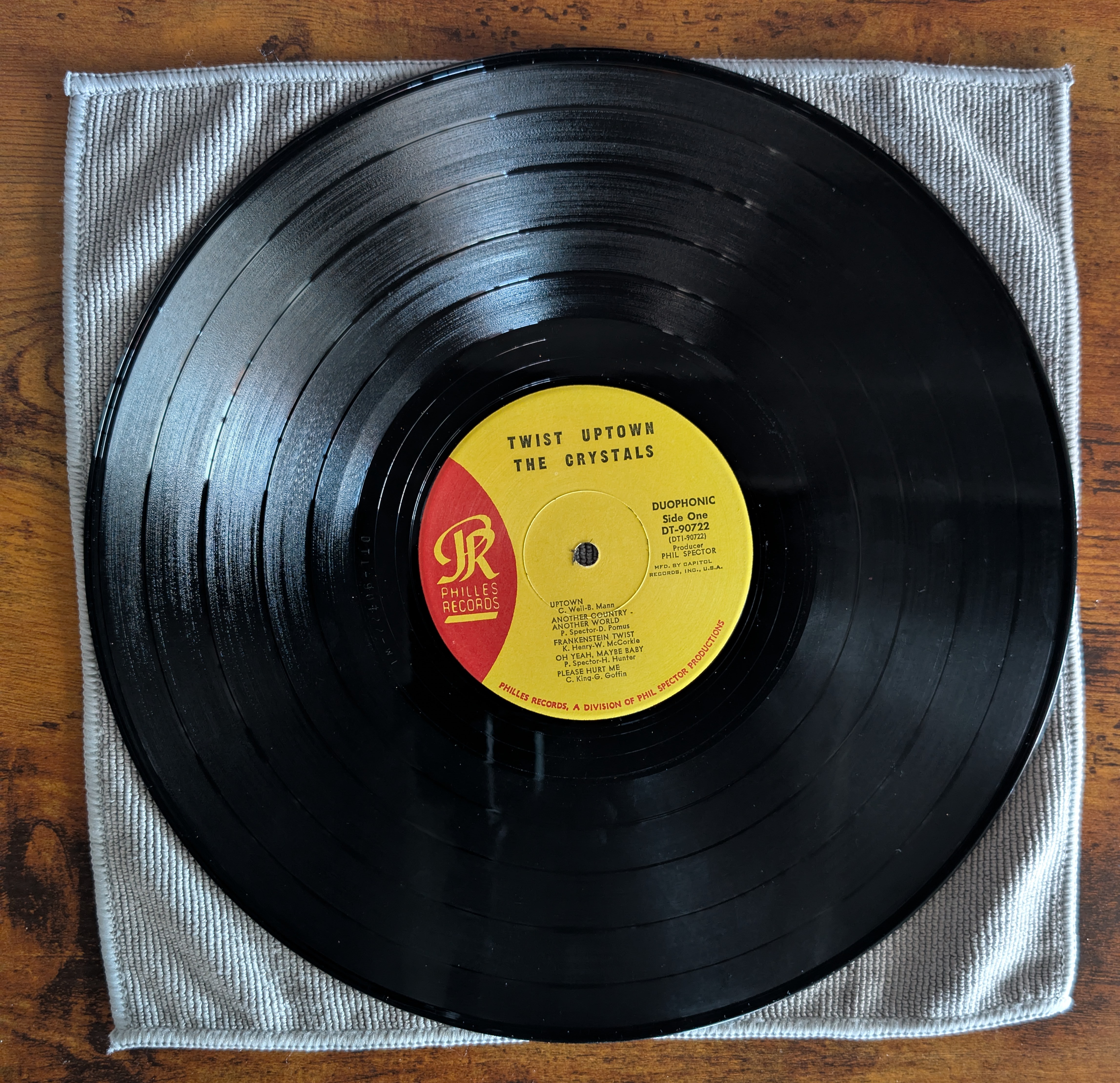 Image 4 of The Crystals - Twist Uptown (Philles Records, DT-90722) · LP · VG+/G+ · Club Edition