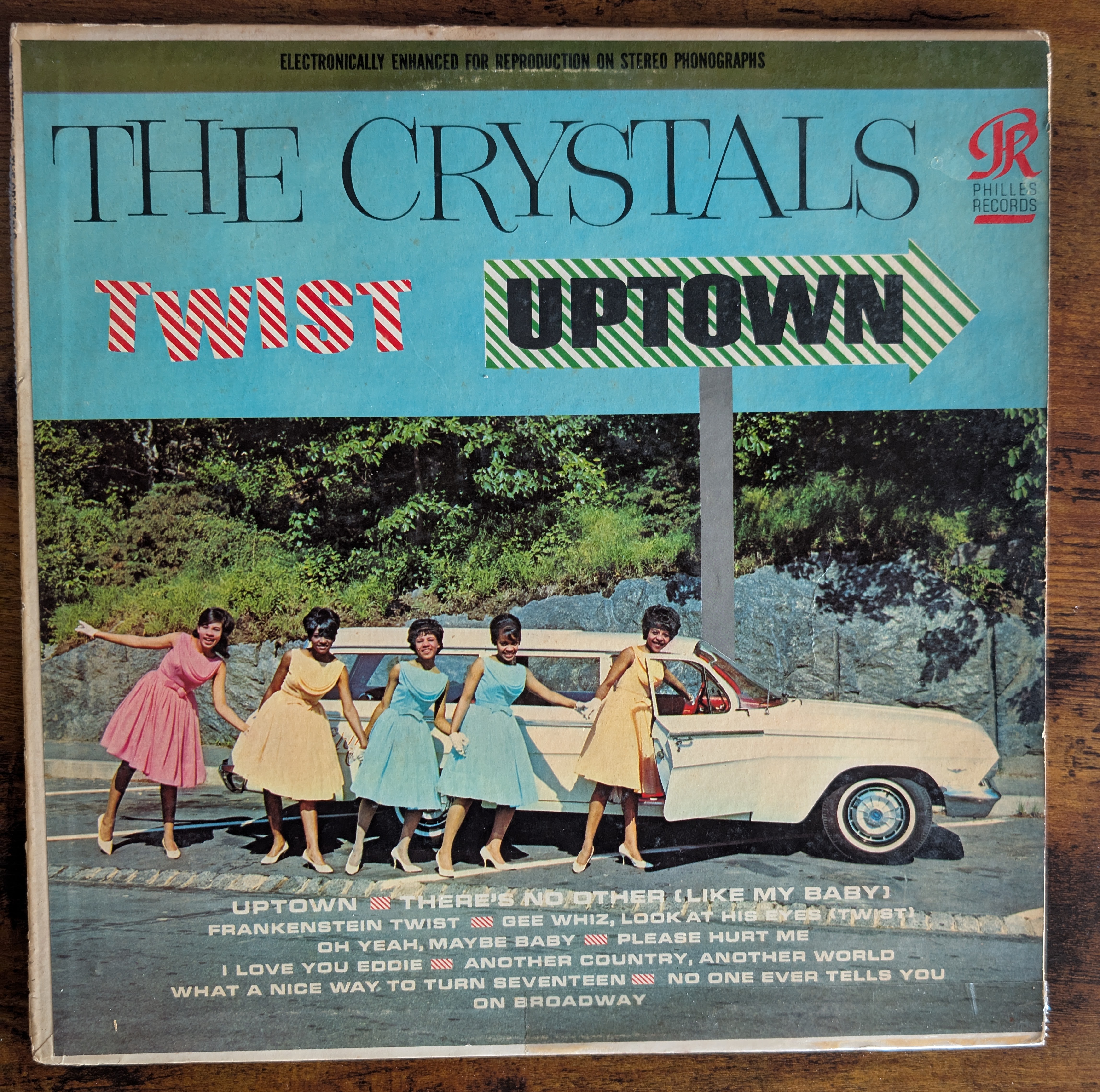 The Crystals - Twist Uptown (Philles Records, DT-90722) · LP · VG+/G+ · Club Edition
