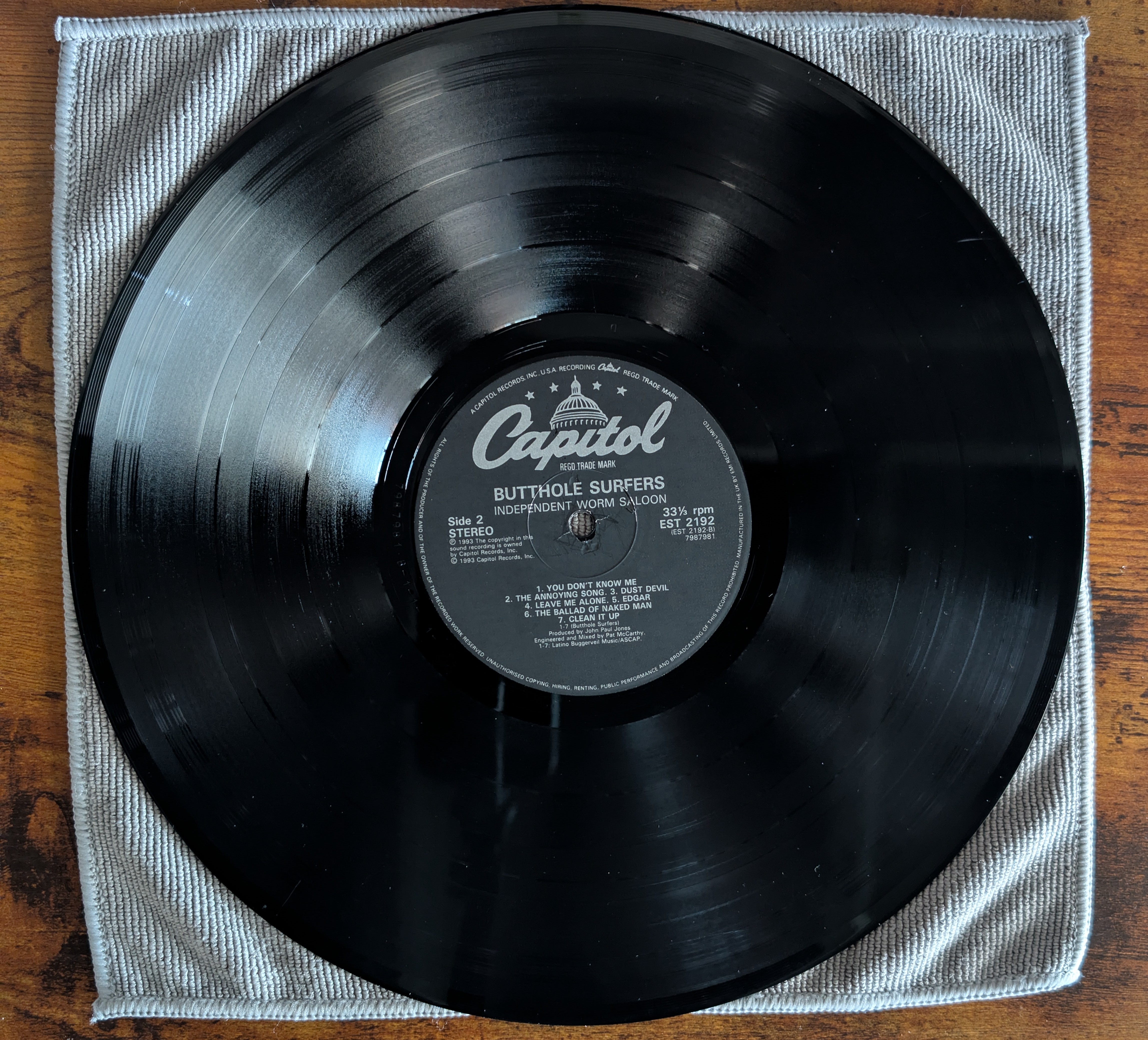 Image 4 of Butthole Surfers - Independent Worm Saloon (Capitol Records, 0777 7 98798 1 6) · LP · VG+/VG+