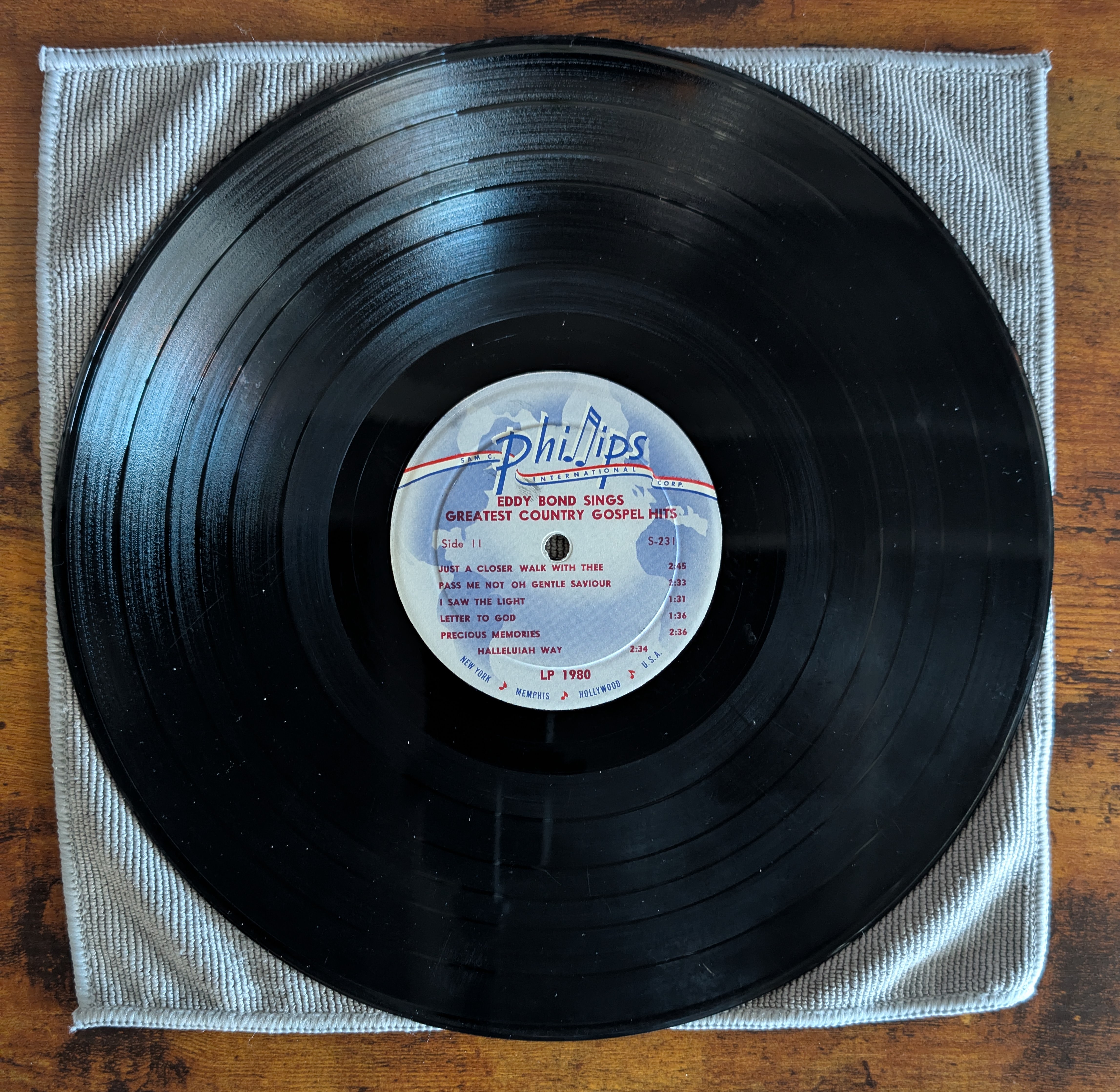 Image 4 of Eddie Bond - Sings Greatest Country Gospel Hits (Phillips International, PILP 1980) · LP · VG+/VG+