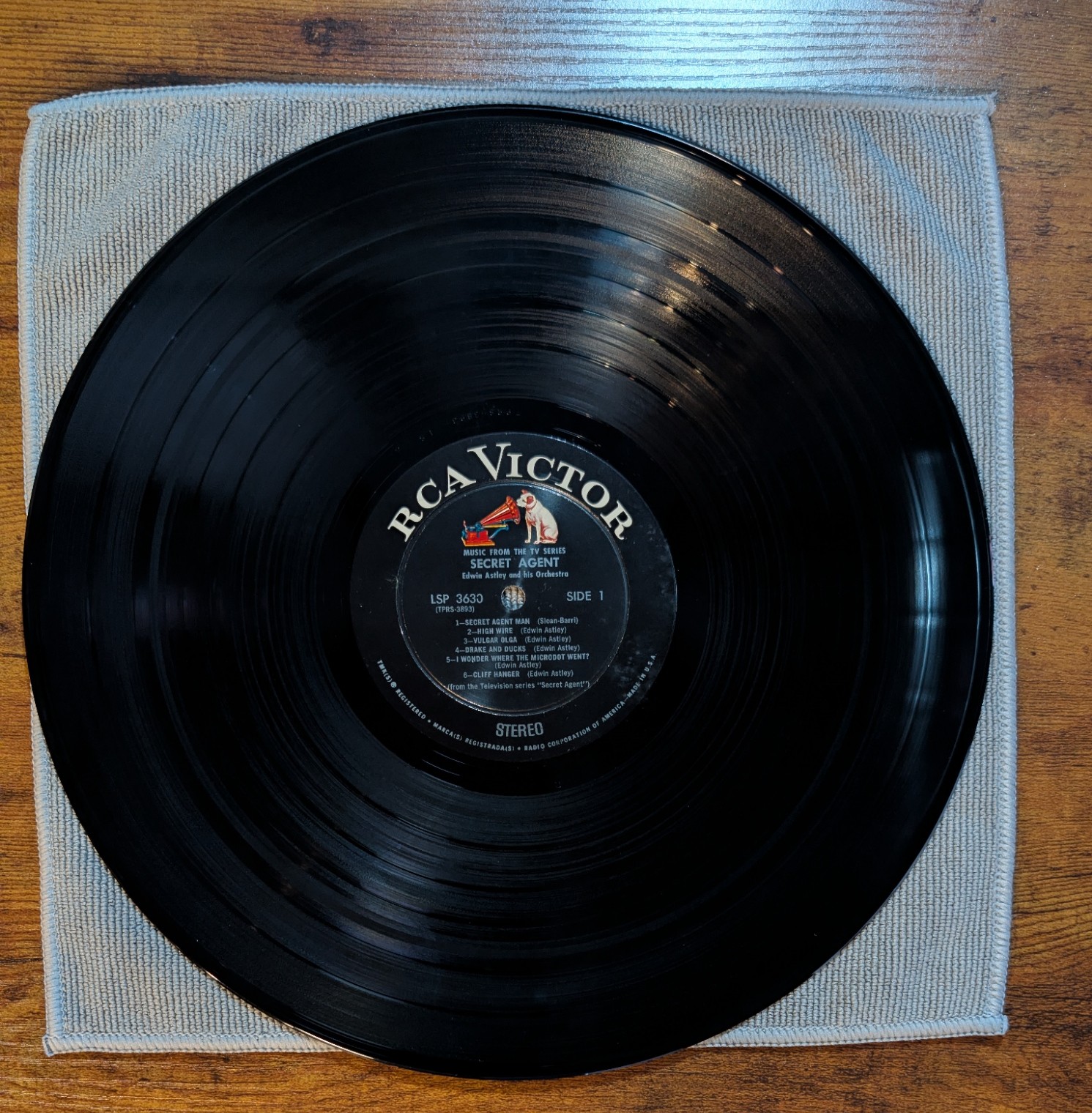 Image 5 of Edwin Astley And His Orchestra - Secret Agent: Music From The TV Series (RCA Victor, LSP-3630) · LP · VG+/VG+