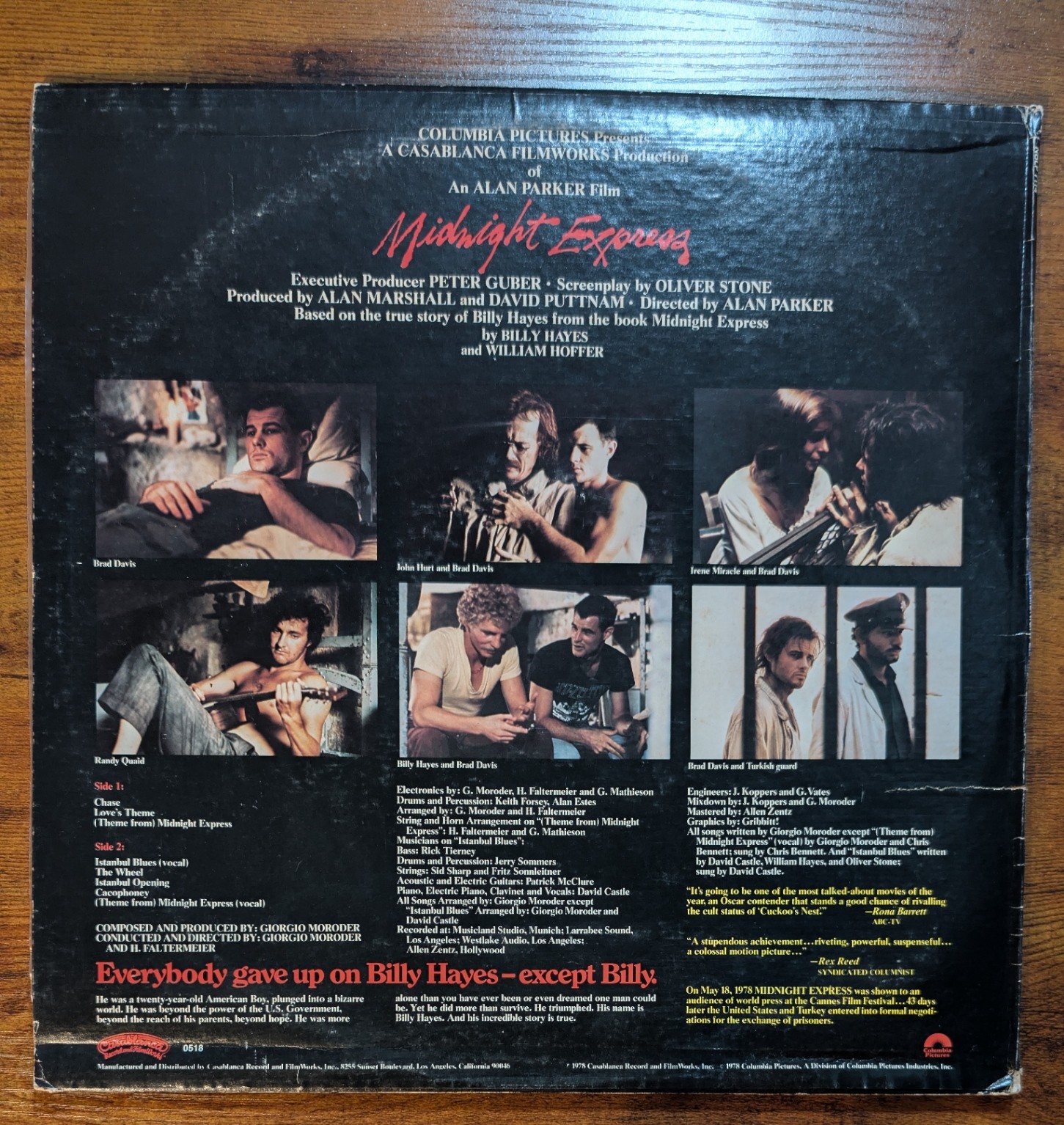 Image 2 of Giorgio Moroder - Midnight Express (Music From The Original Motion Picture Soundtrack) (Casablanca, NBLP 7114) · LP · 53 - Keel Pressing · NM/VG