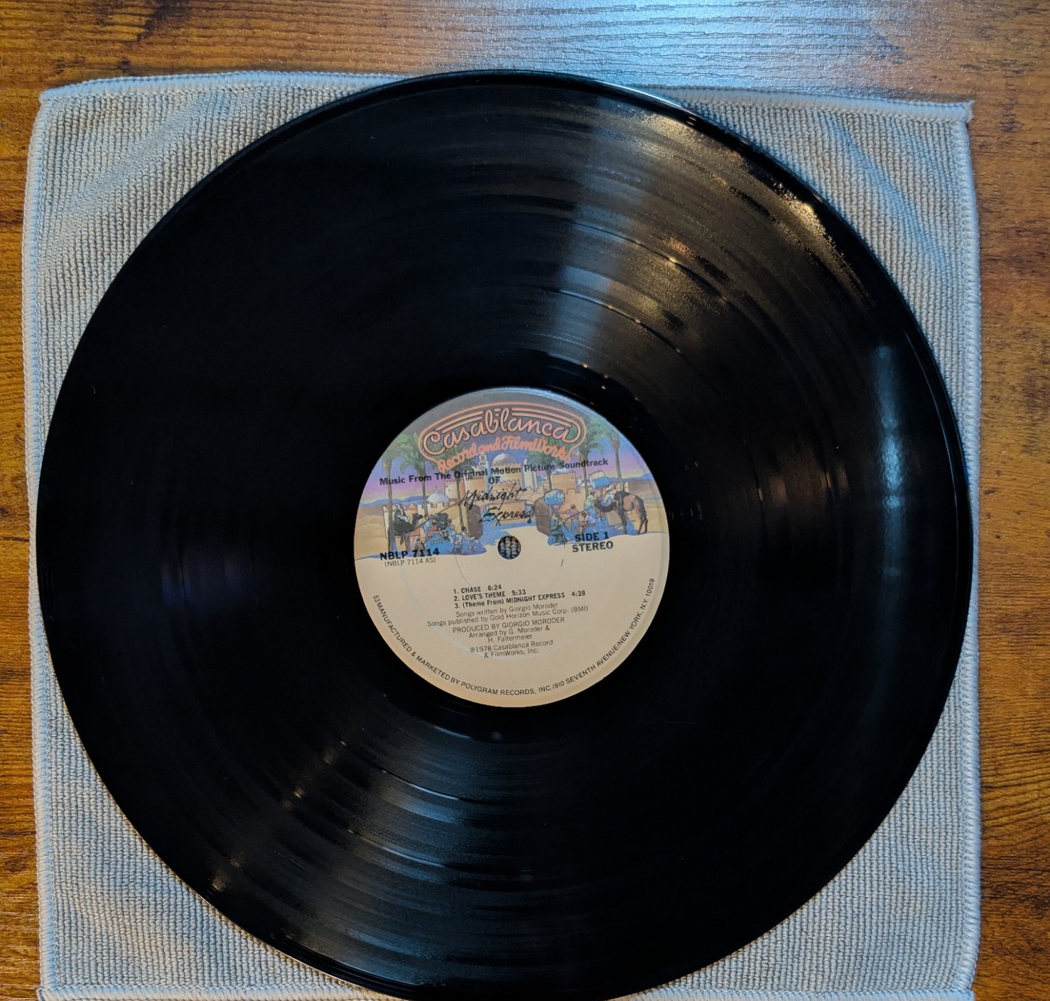 Image 3 of Giorgio Moroder - Midnight Express (Music From The Original Motion Picture Soundtrack) (Casablanca, NBLP 7114) · LP · 53 - Keel Pressing · NM/VG