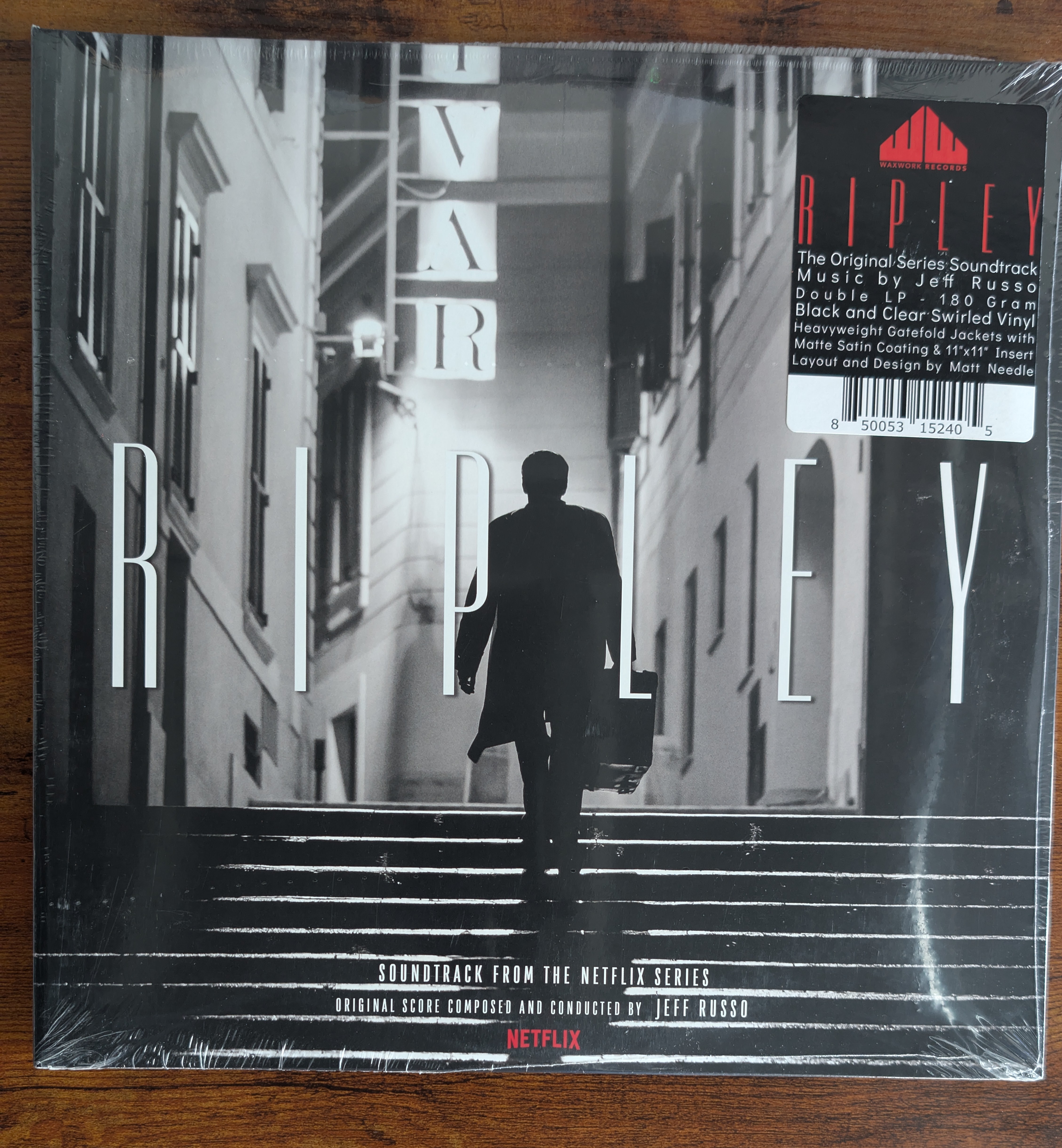 Jeff Russo - Ripley - Soundtrack From The Netflix Series (Waxwork Records, WW211) · 2xLP · Black &amp; Clear Swirled · M/M