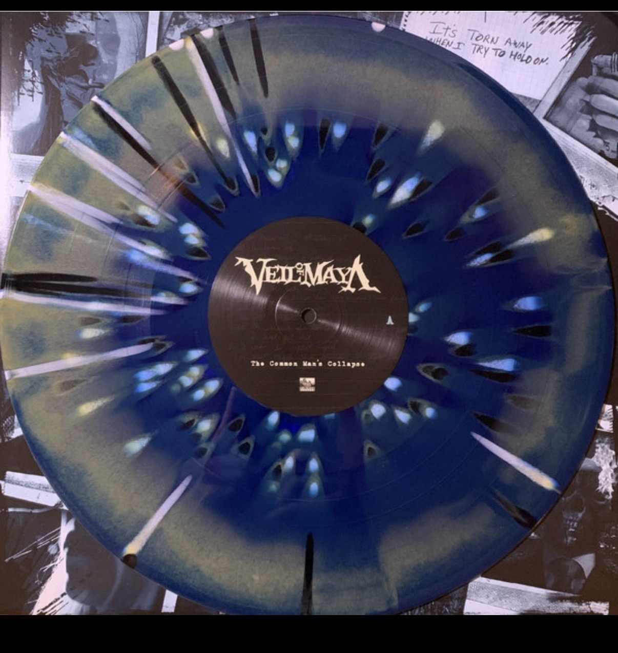Veil of Maya - The Common Man's Collapse (Sumerian Records, SUM2160) · LP · Royal Blue/Gold Side A/B w/ Black &amp; White Splatter · Reissue