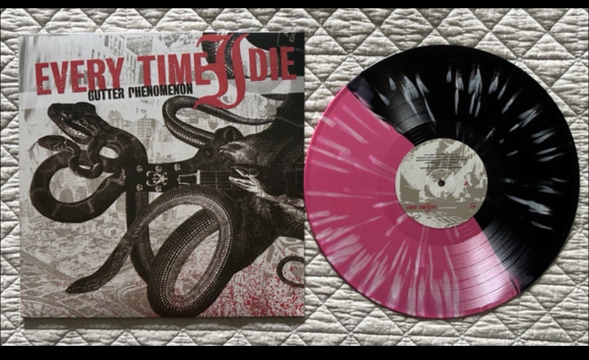 Every Time I Die - Gutter Phenomenon (Ferret Music, PGR-005) · LP · Hot Pink/Black W/White Splatter