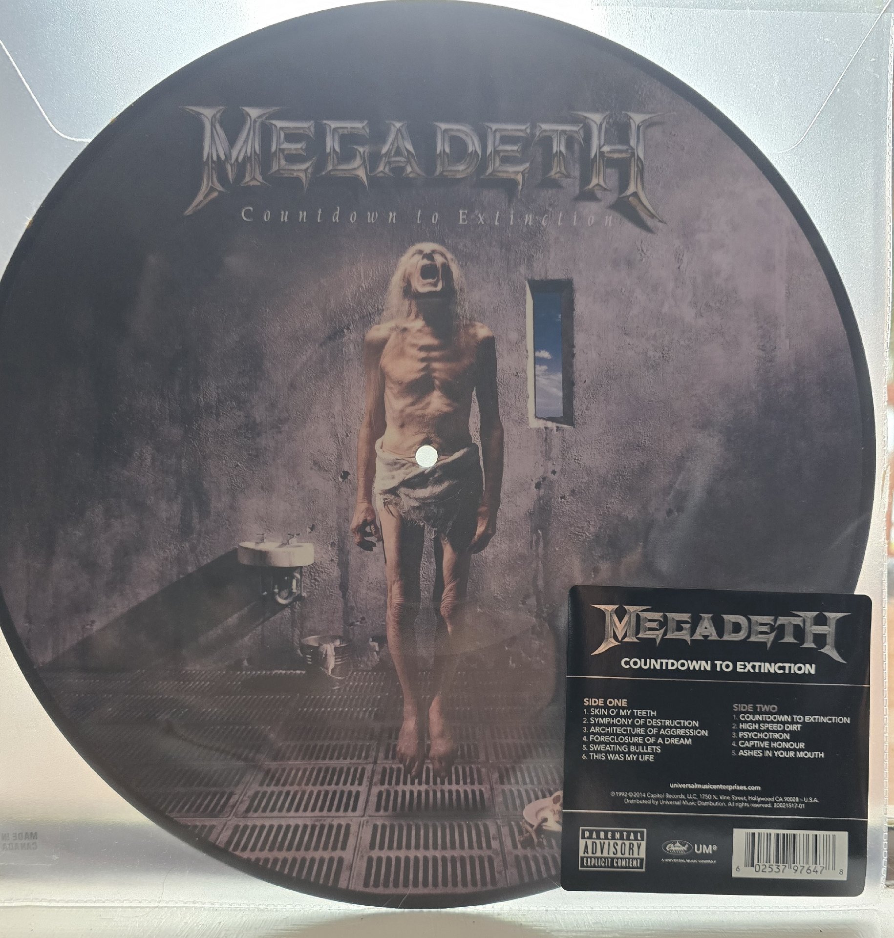 Megadeth Countdown To Extinction Limited Edition Vinyl LP Picture Disc