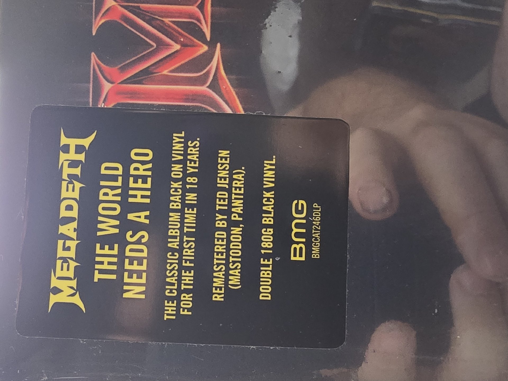 Image 2 of Megadeth The World Needs A Hero Vinyl LP
