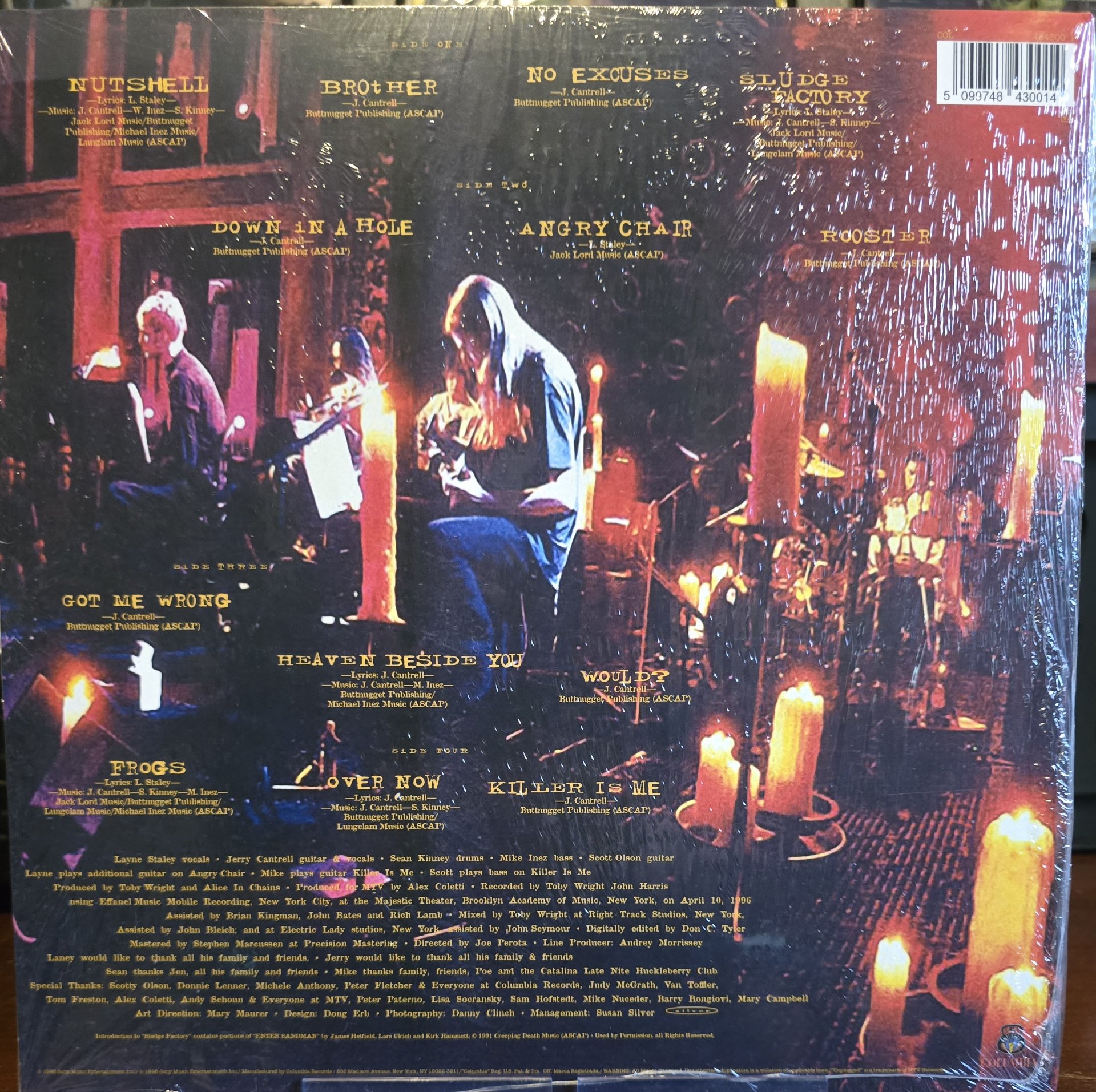 Image 2 of Alice In Chains MTV Unplugged Vinyl LP
