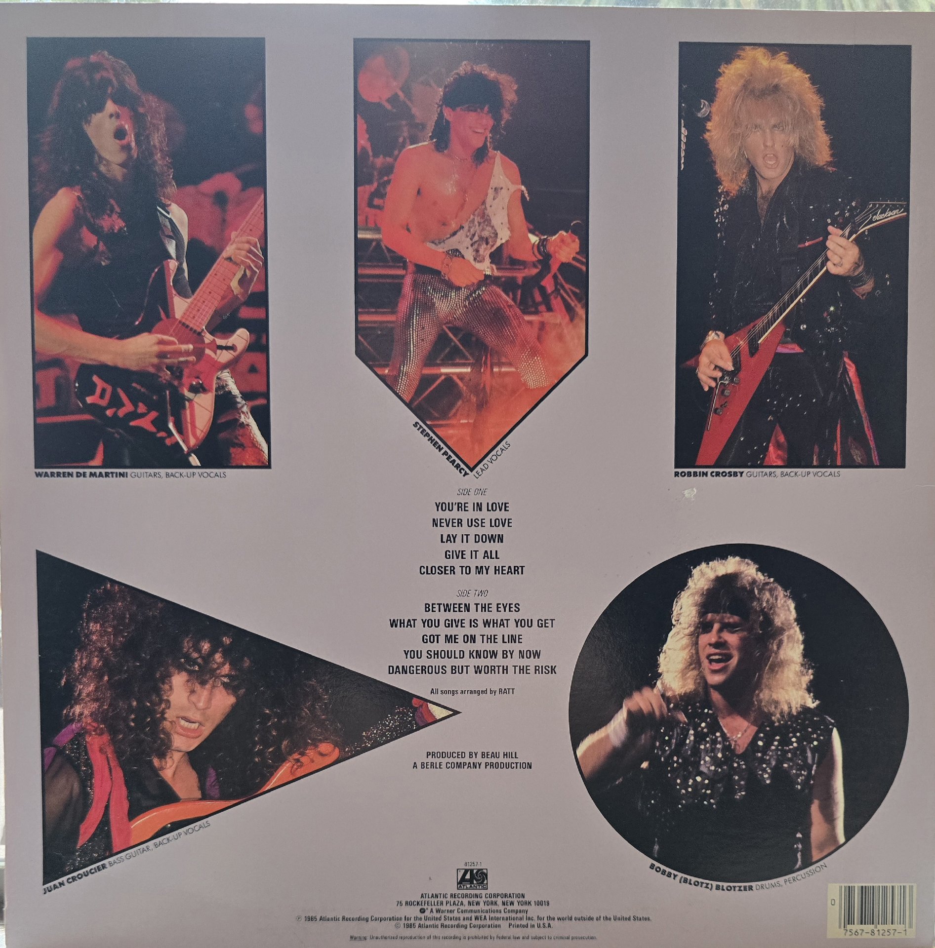 Image 3 of Ratt Invasion Of Your Privacy Vinyl LP