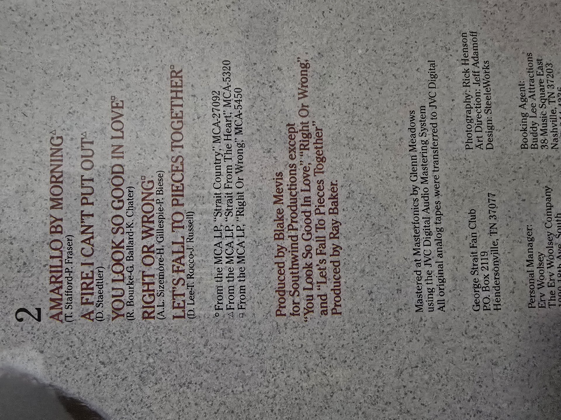 Image 4 of George Strait Greatest Hits Vinyl LP