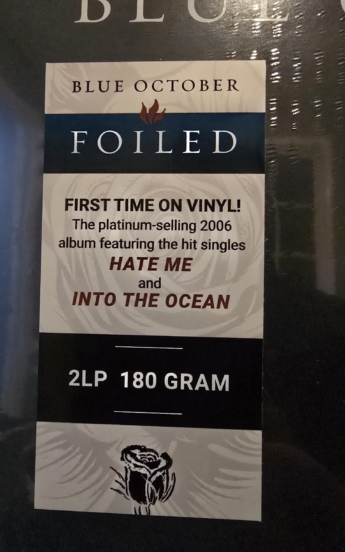 Image 2 of Blue October Foiled Vinyl LP