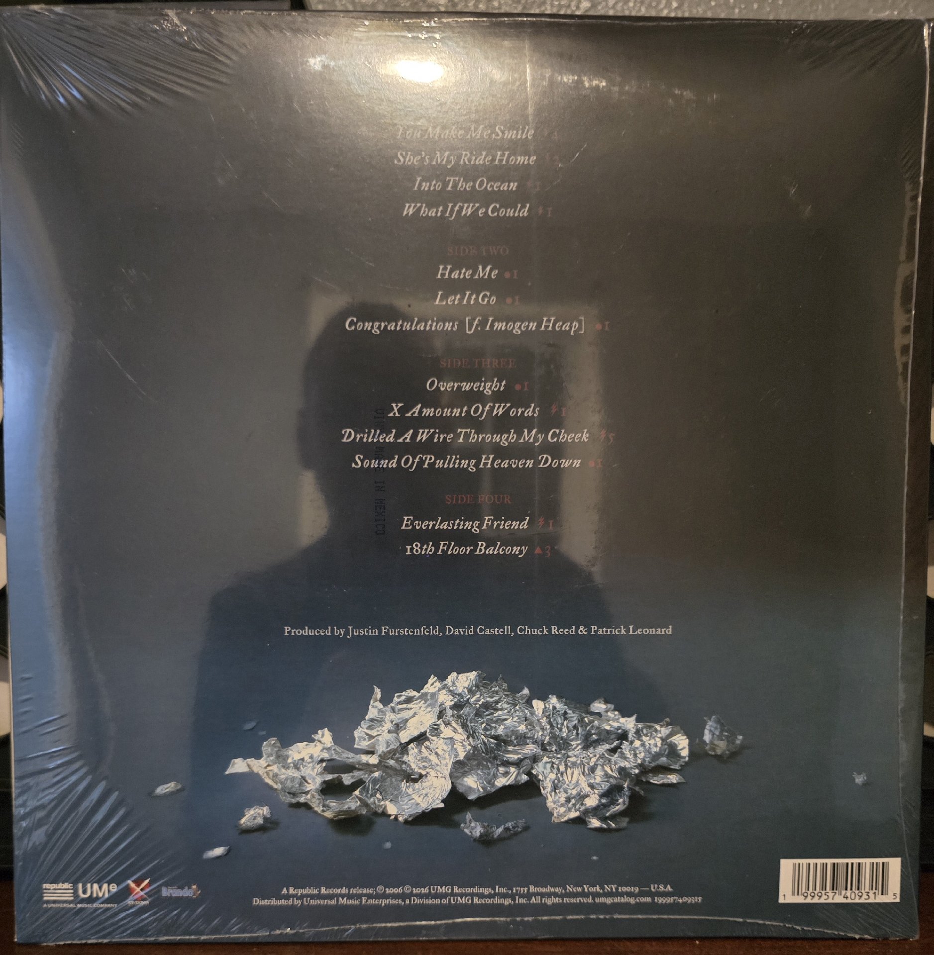 Image 3 of Blue October Foiled Vinyl LP