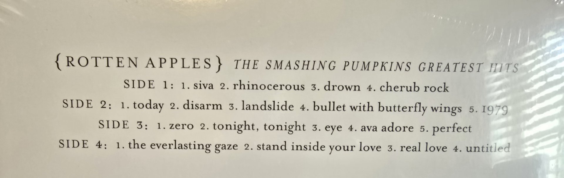Image 4 of Smashing Pumpkins Greatest Hits Vinyl