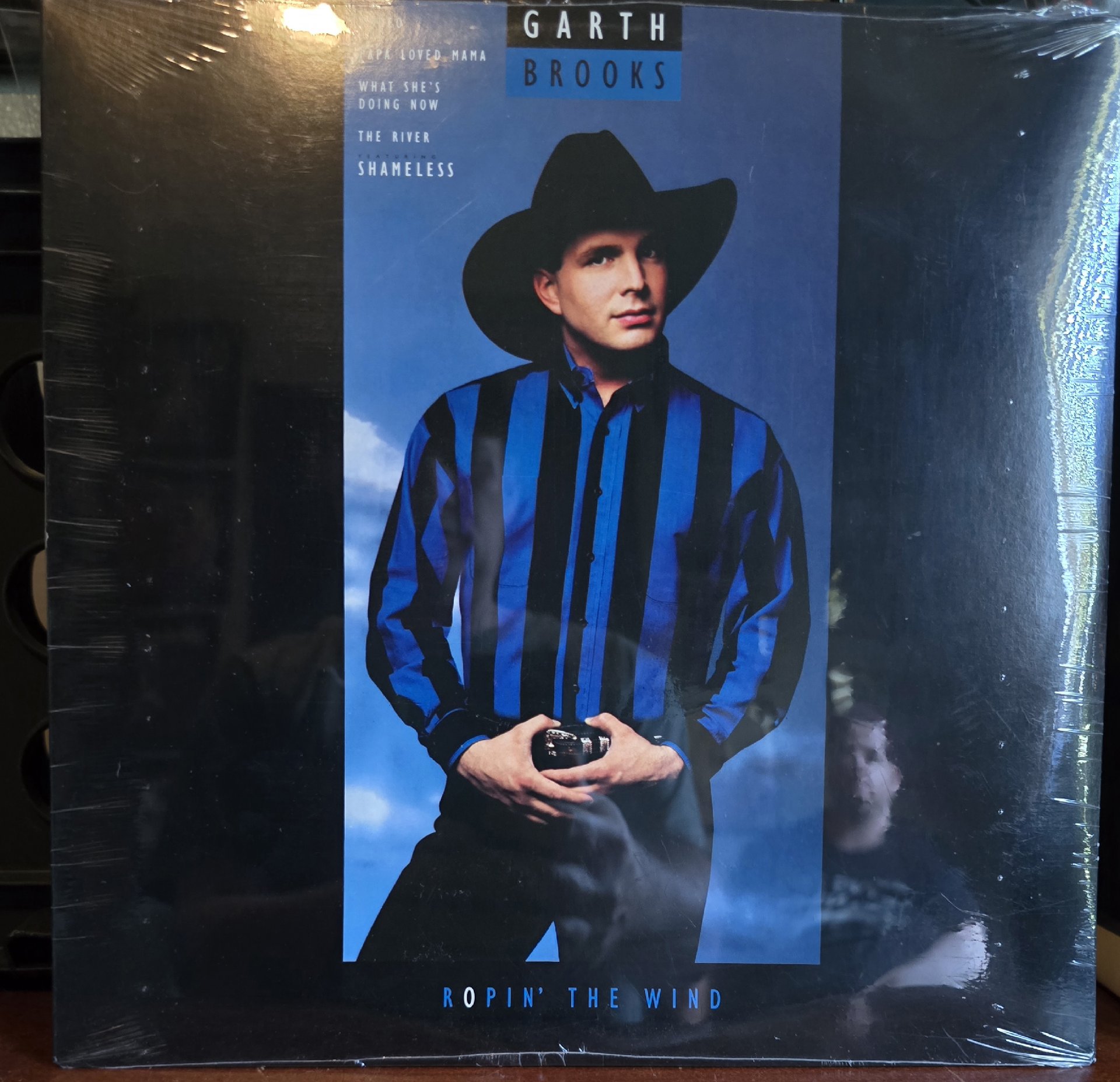 Garth Brooks Ropin The Wind Vinyl LP