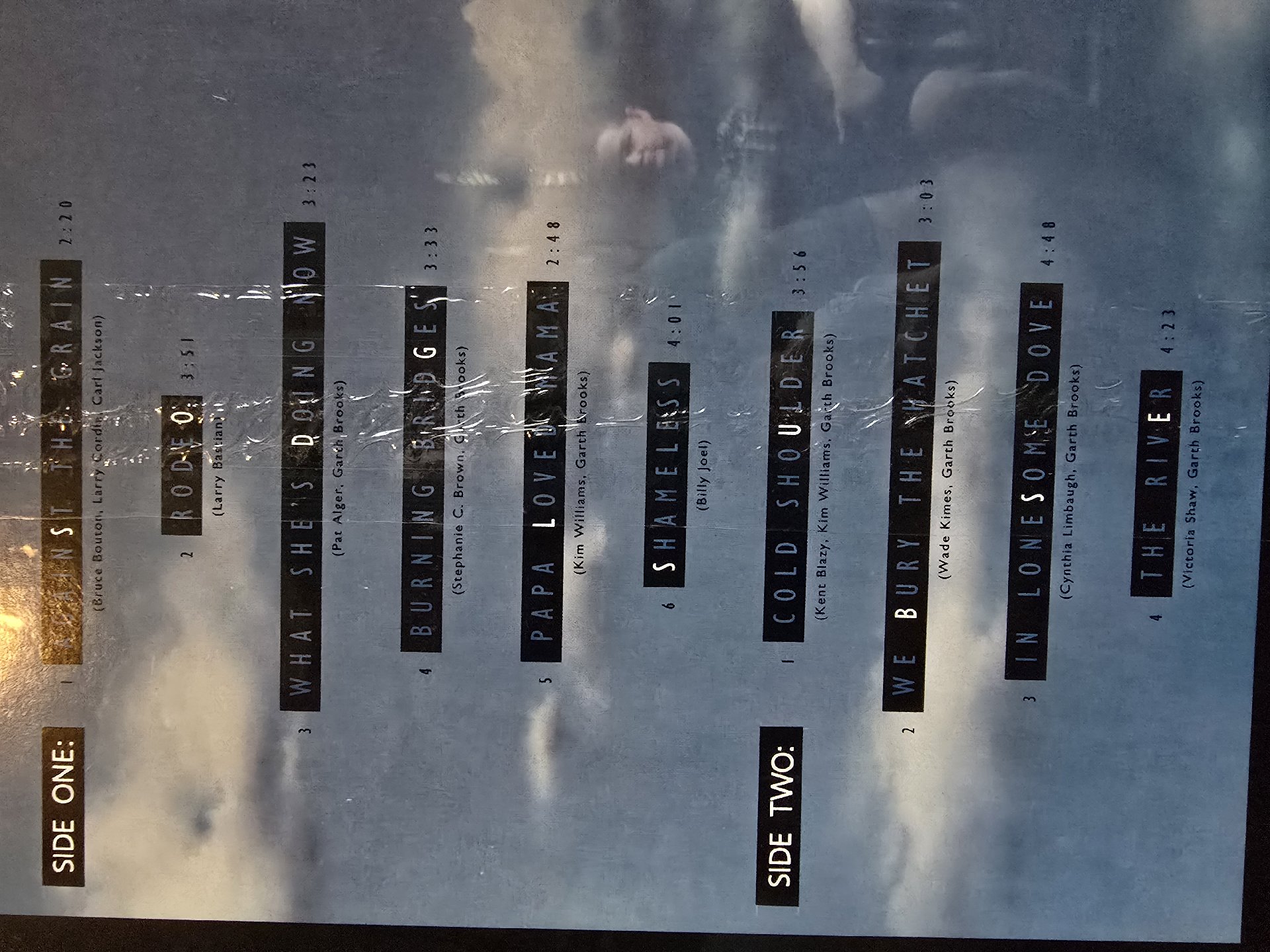 Image 3 of Garth Brooks Ropin The Wind Vinyl LP