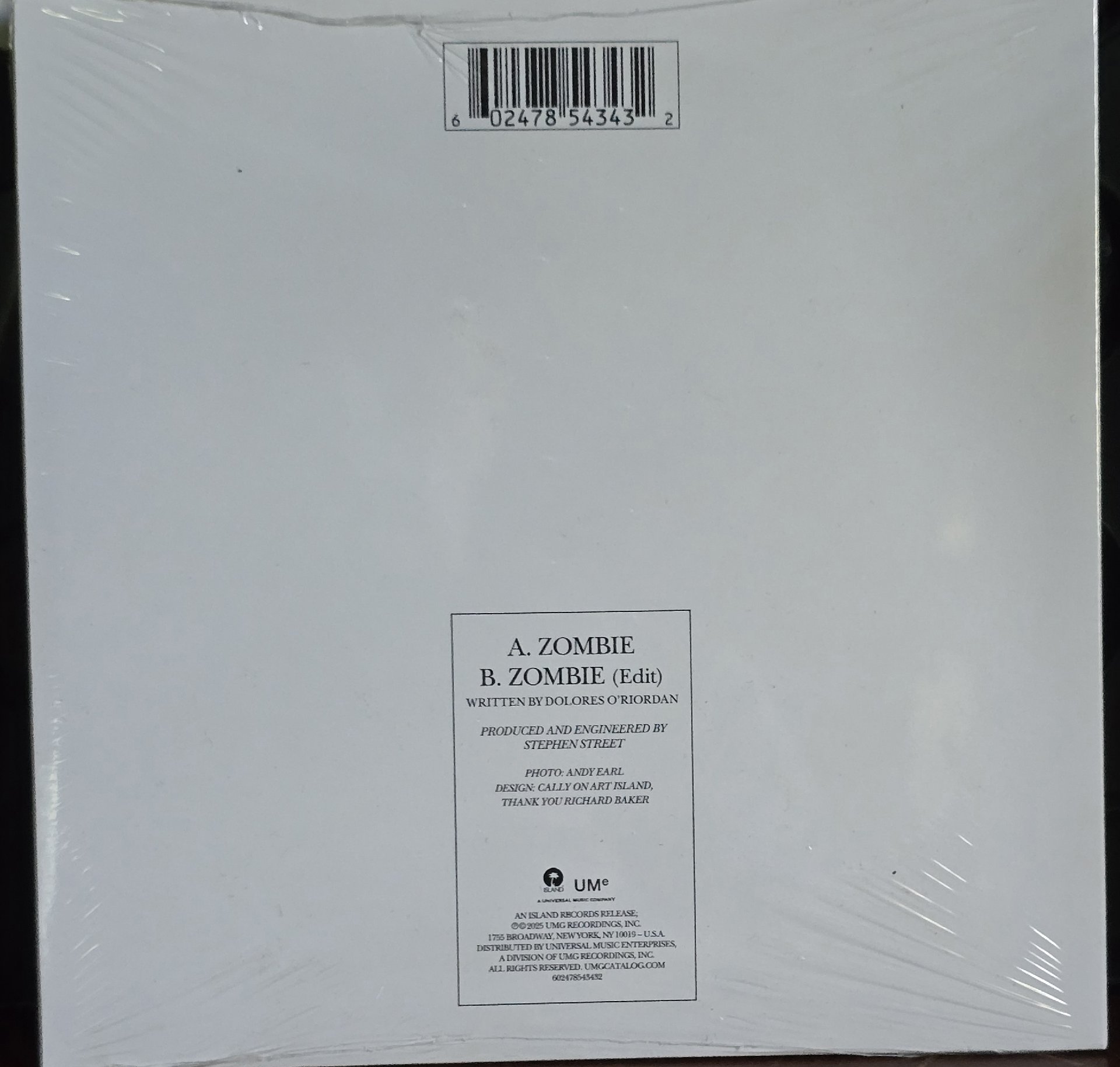 Image 3 of The Cranberries Zombie 7inch Vinyl Single