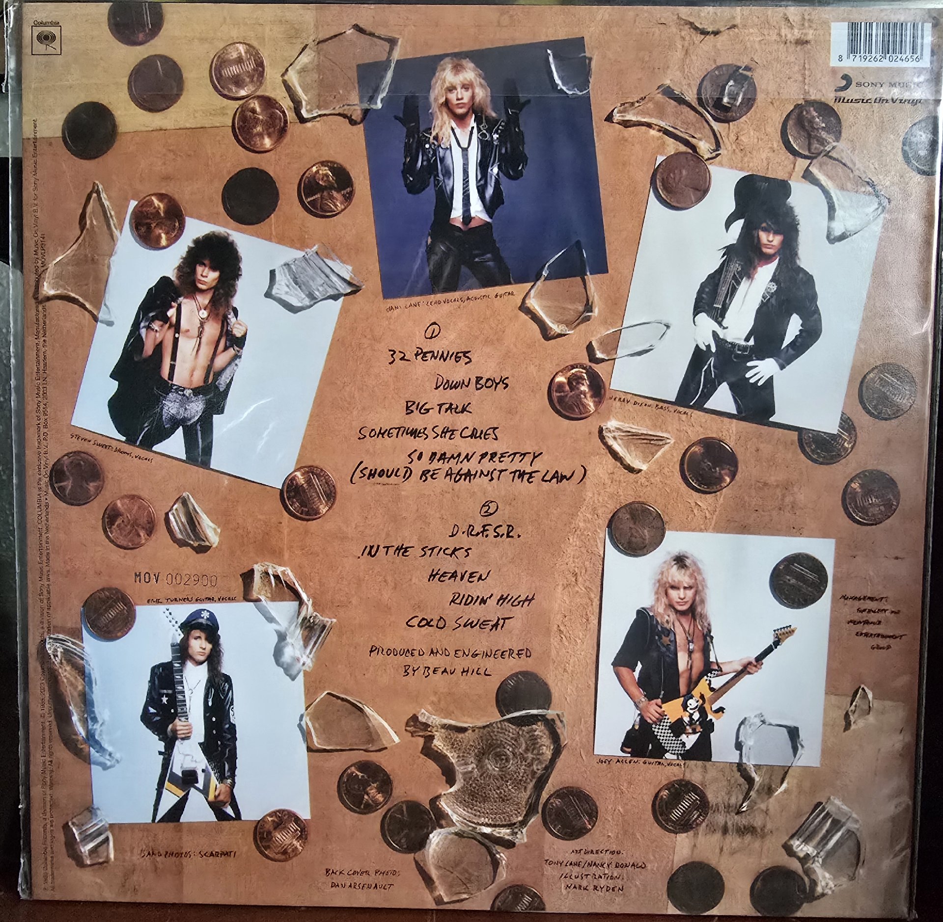 Image 3 of Warrant Dirty Rotten Filthy Stinking Rich Vinyl LP