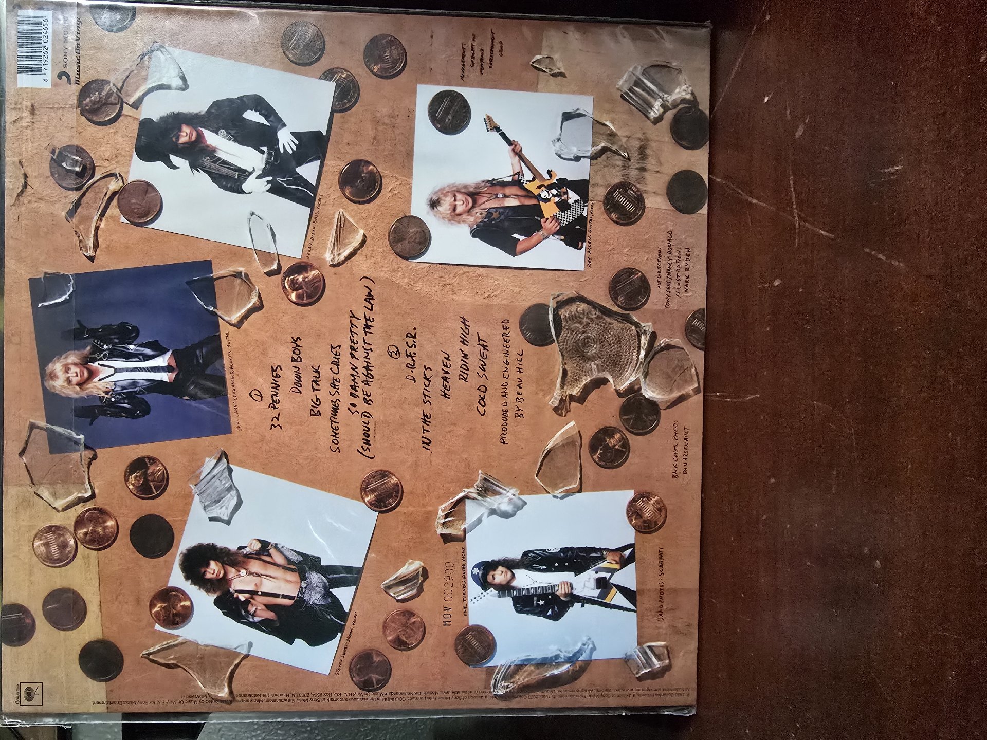 Image 4 of Warrant Dirty Rotten Filthy Stinking Rich Vinyl LP