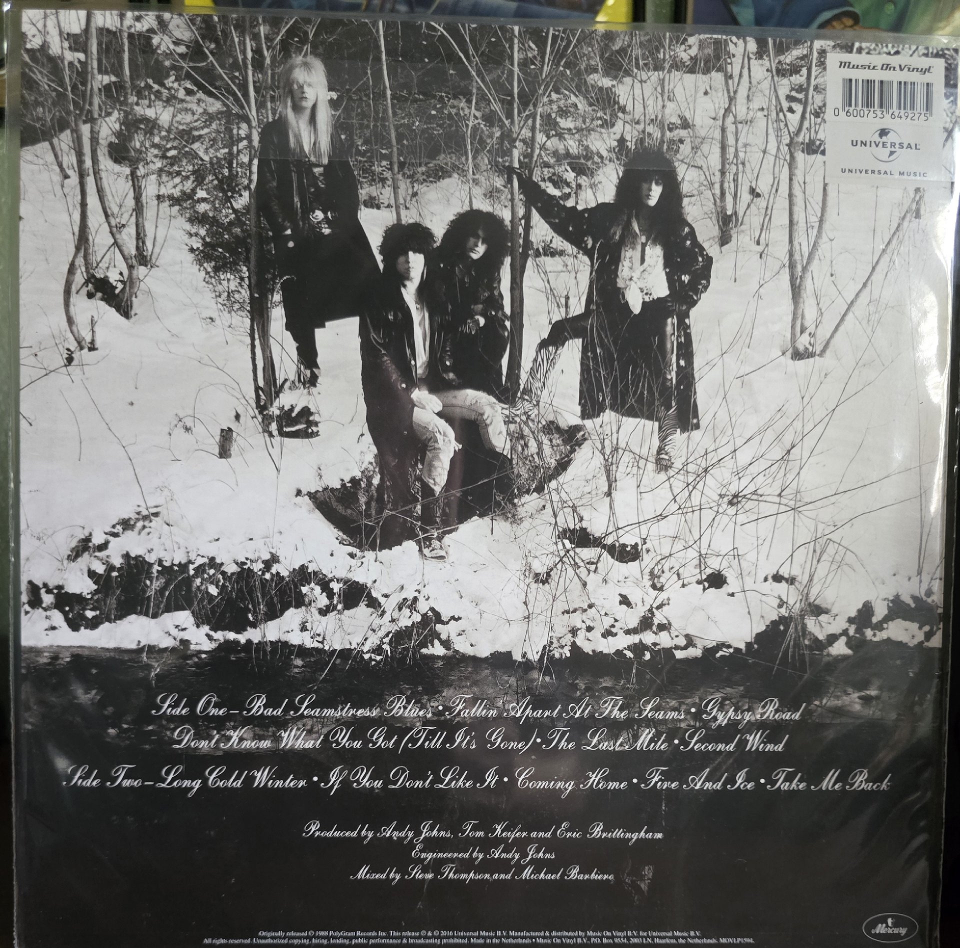 Image 2 of Cinderella Long Cold Winter Vinyl LP