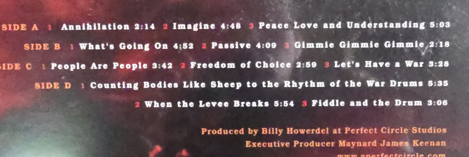Image 3 of A Perfect Circle Emotive Vinyl LP