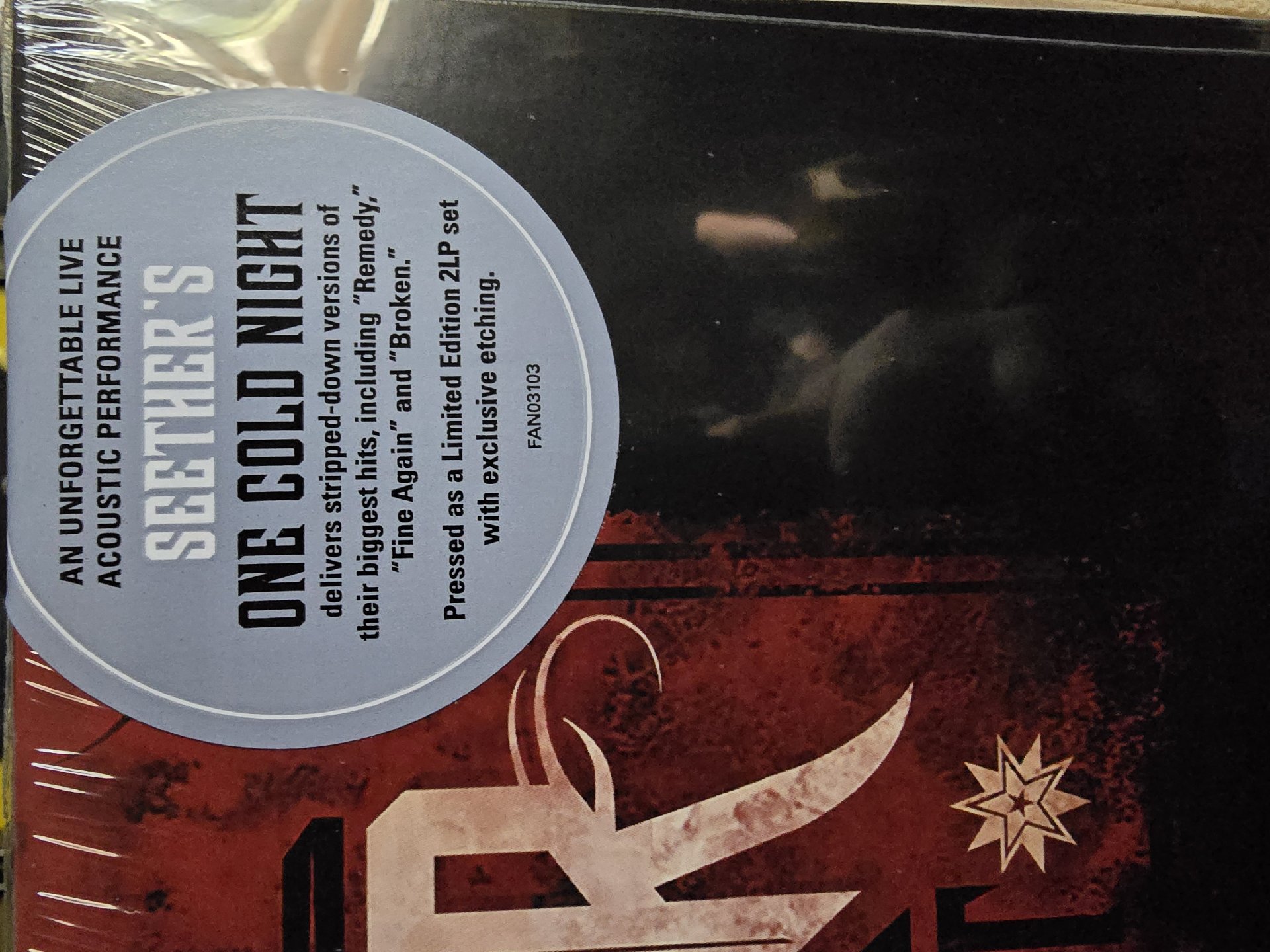 Image 2 of Seether One Cold Night Vinyl LP