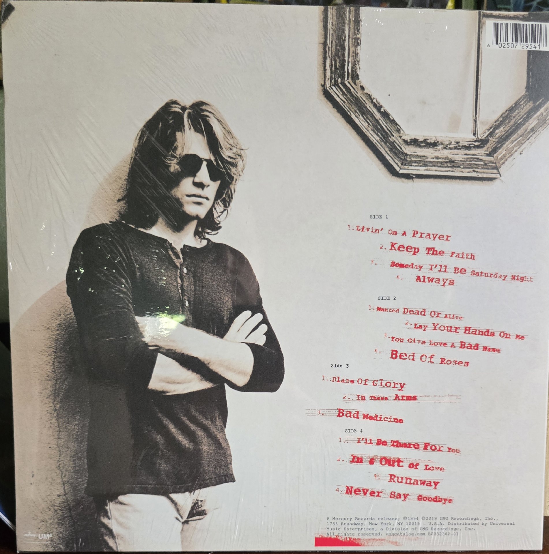 Image 2 of Bon Jovi Crossroads Greatest Hits Vinyl LP