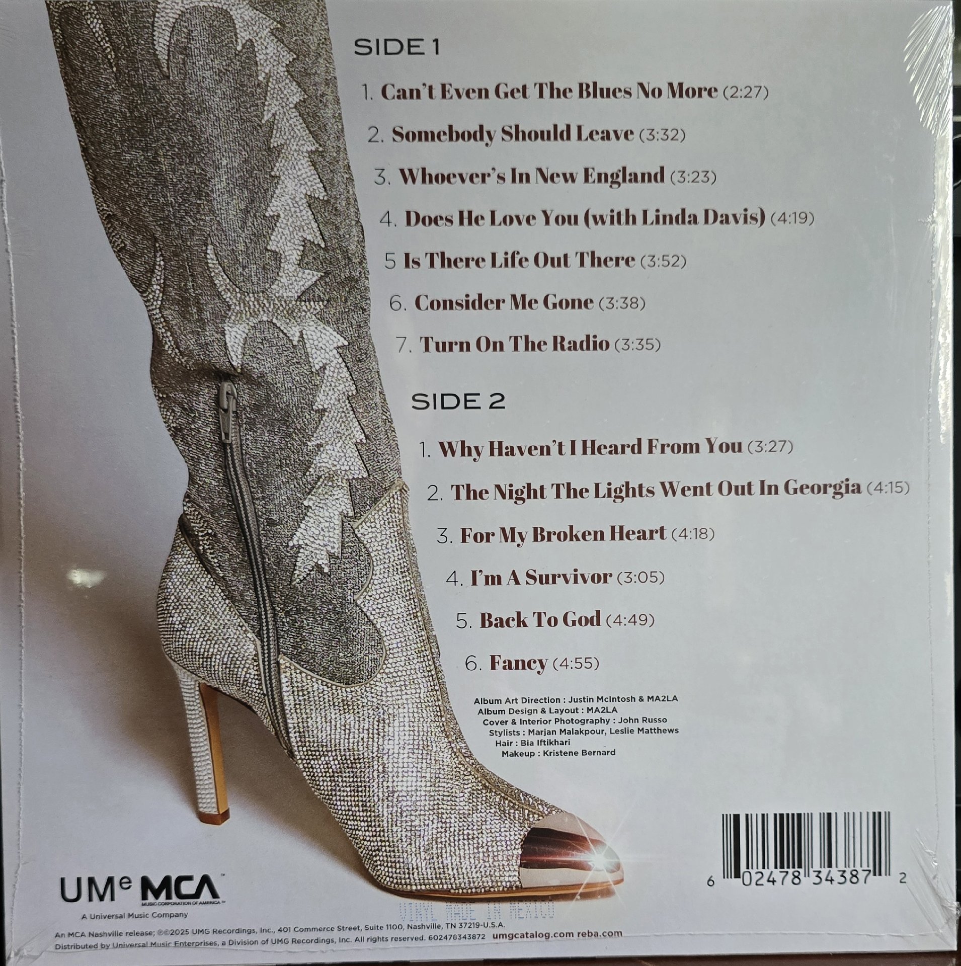 Image 3 of Reba McEntire The Hits Vinyl LP
