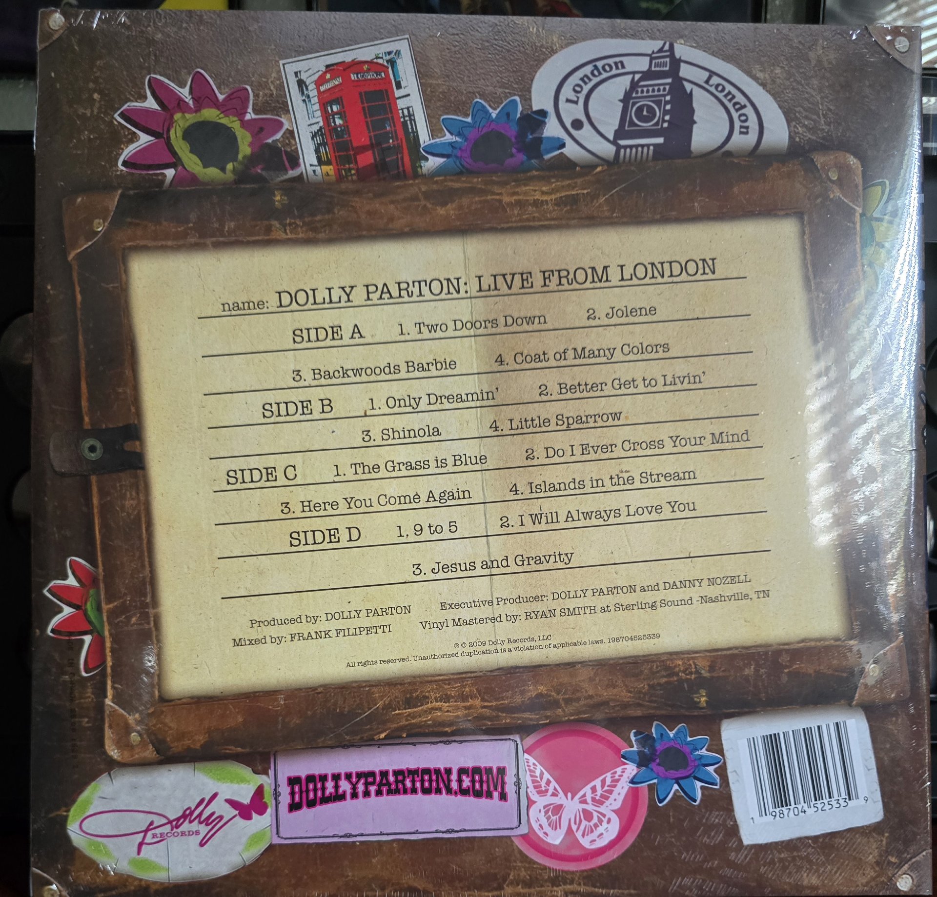Image 2 of Dolly Parton Live In London Vinyl LP