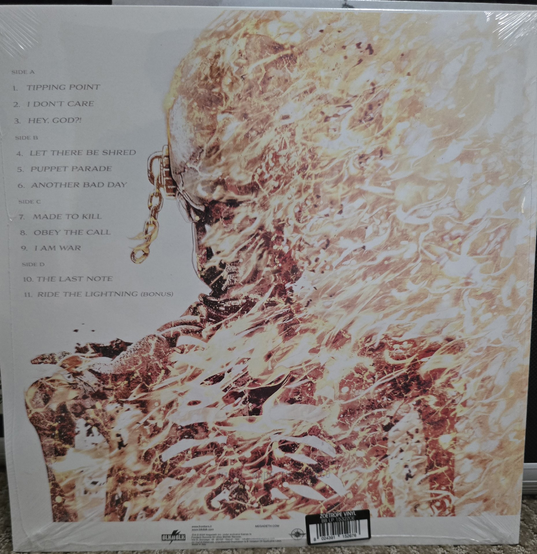 Image 2 of Megadeth Self-Titled Zoetrope Vinyl LP