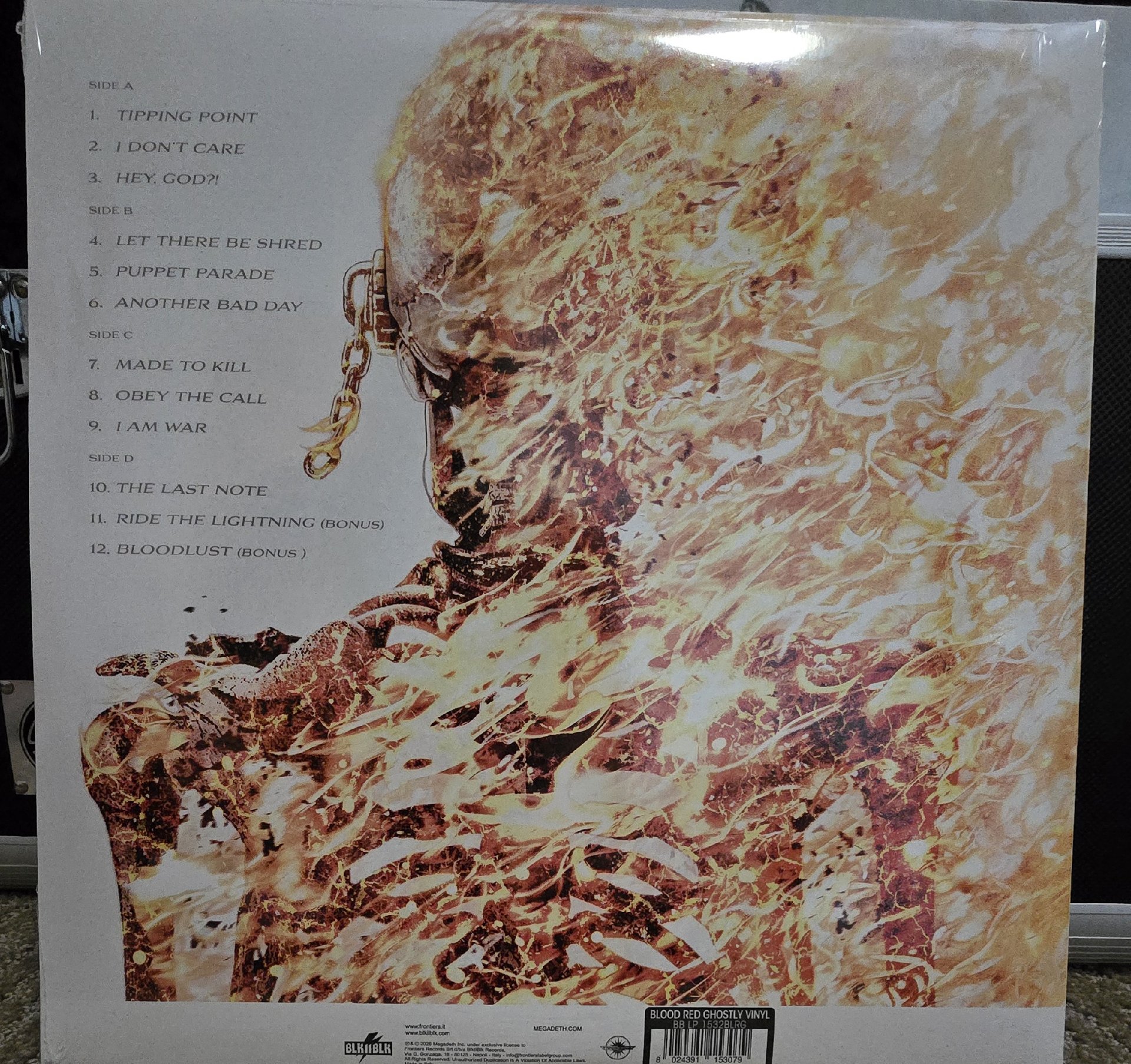 Image 3 of Megadeth Self-Titled Bonus Track Limited Edition Vinyl LP