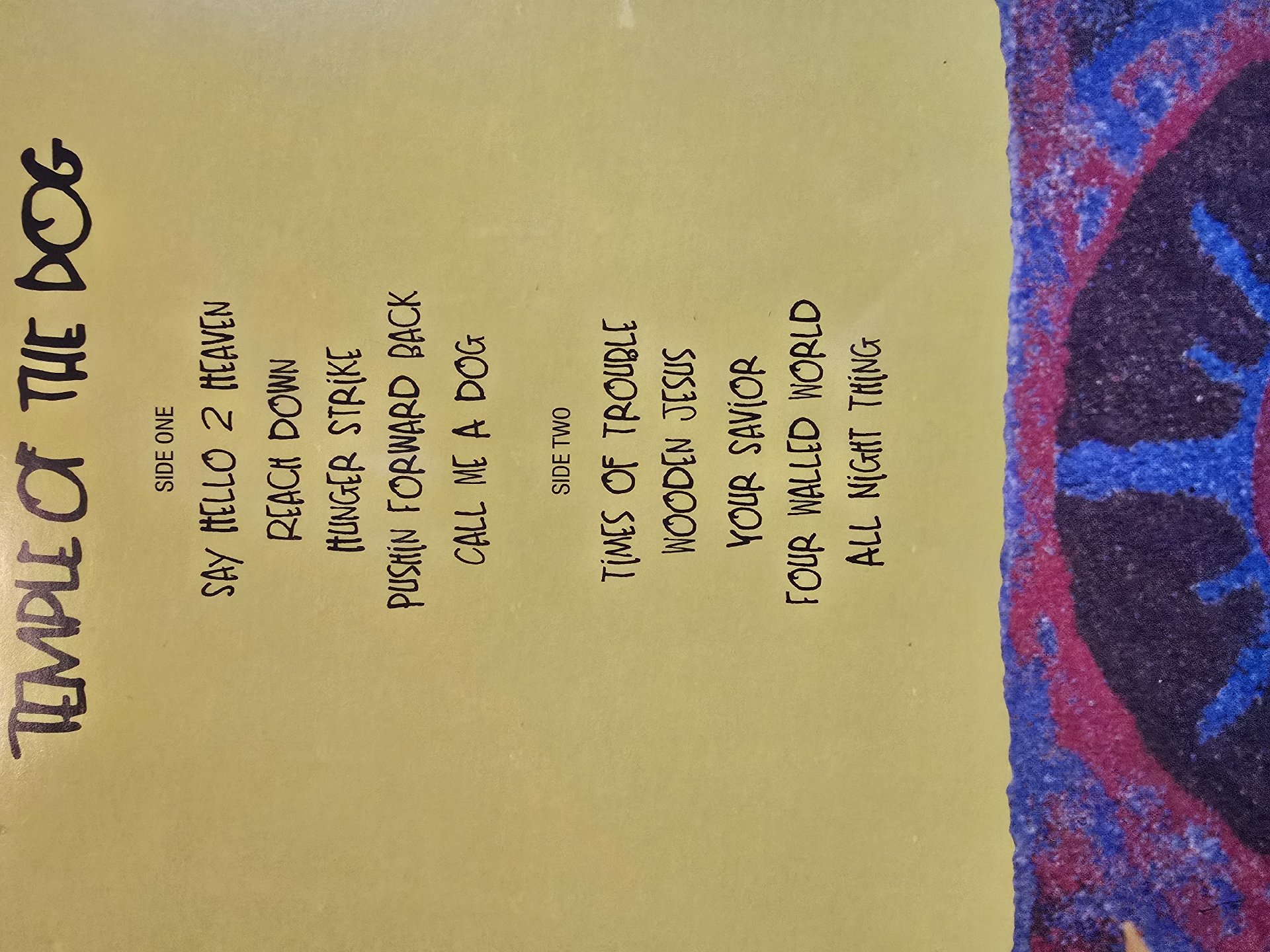 Image 3 of Temple Of The Dog Self-Titled Vinyl LP