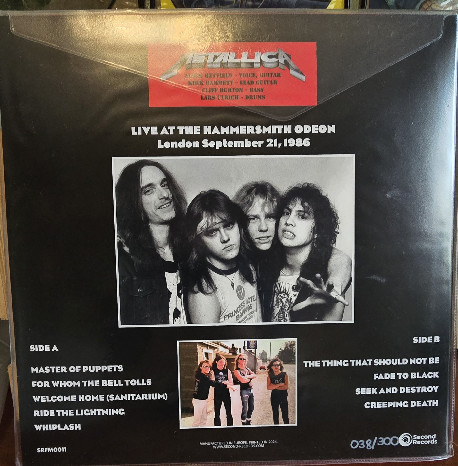 Image 3 of Metallica Live At Hammersmith Vinyl LP