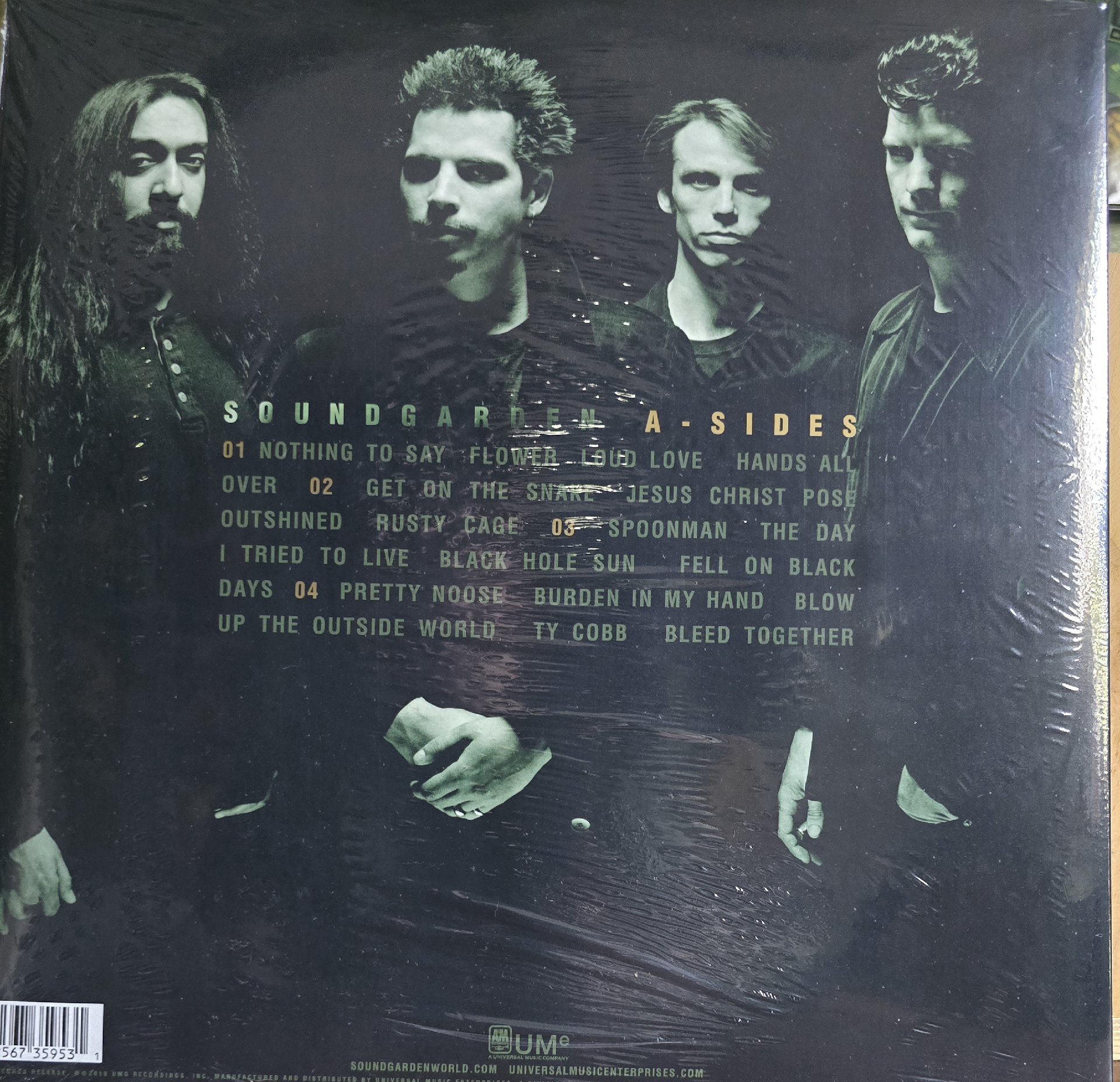 Image 2 of Soundgarden A Sides Greatest Hits Vinyl LP