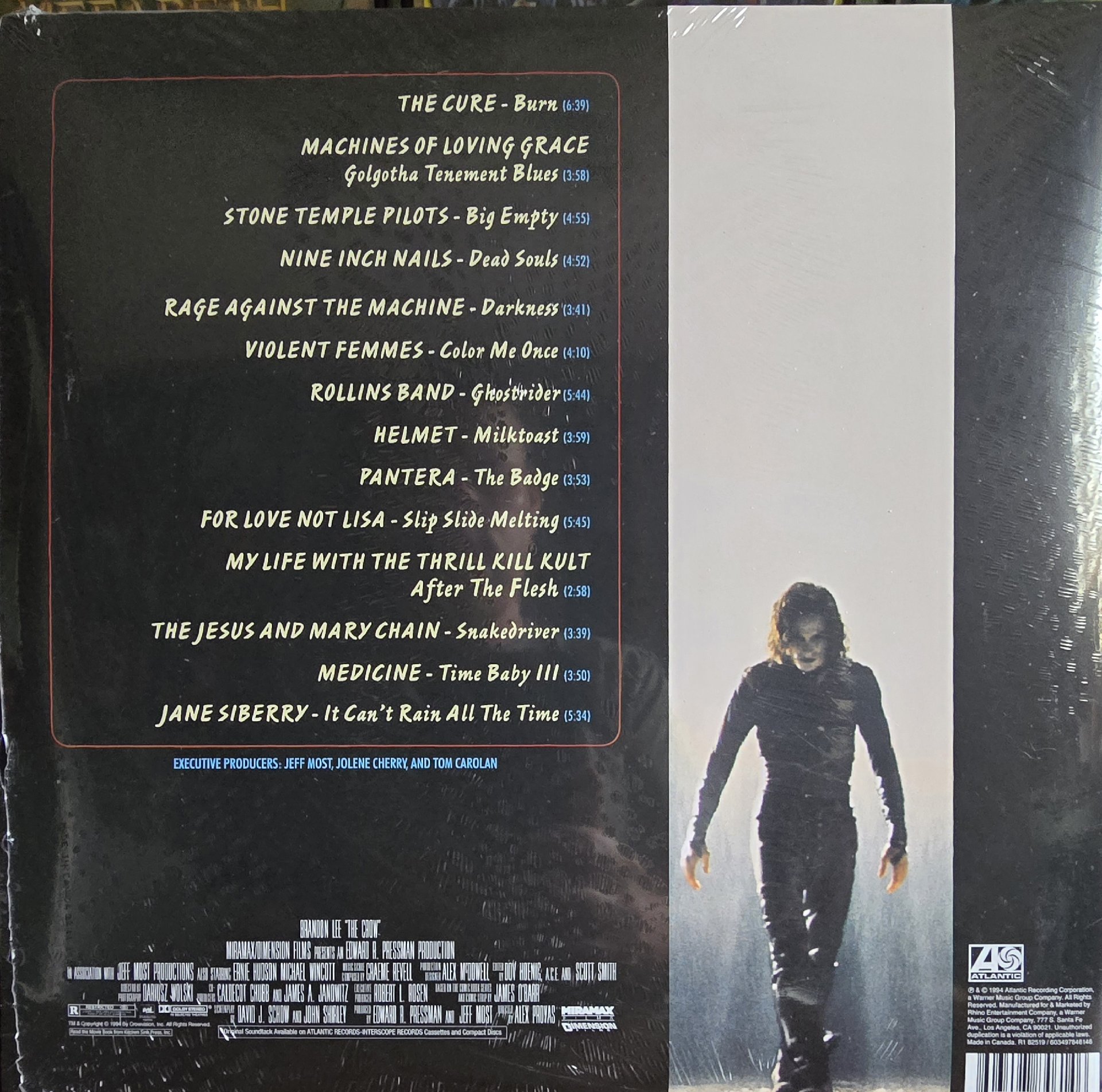 Image 2 of The Crow Motion Picture Soundtrack Vinyl LP