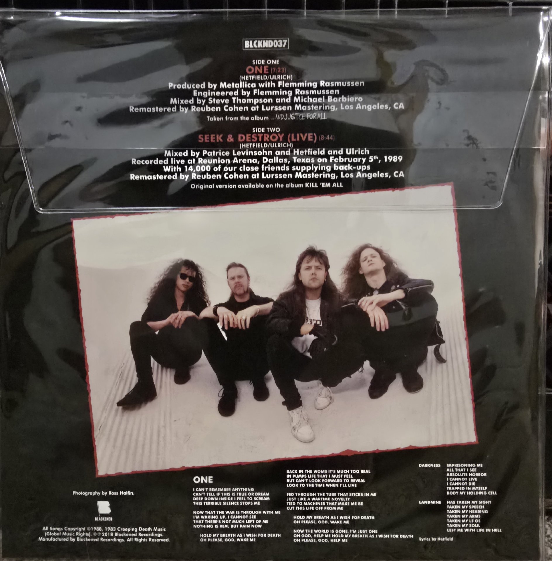Image 2 of Metallica One 10 Inch Vinyl Single