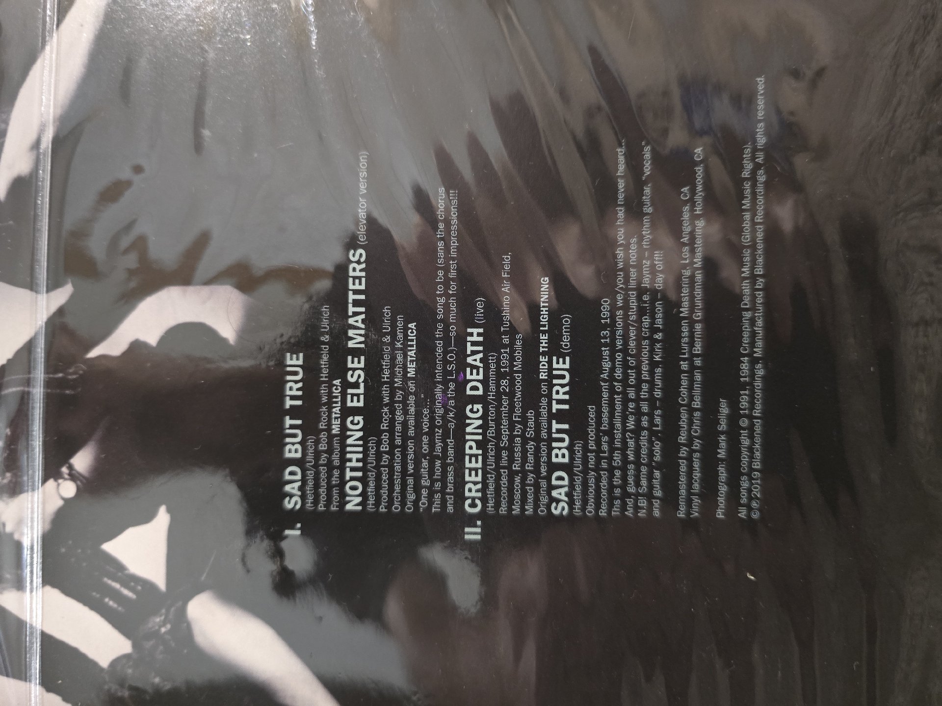 Image 3 of Metallica Sad But True 12 Inch Vinyl Single